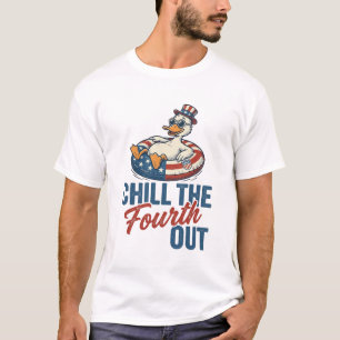 T-shirt Canard patriotique maillot de bain flottant pour l