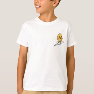 T-shirt Canard Petit Plan Papier Aventureux Enfants
