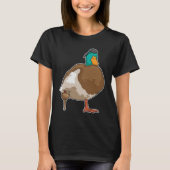 T-shirt Canard Pirate Pied en bois (Devant)