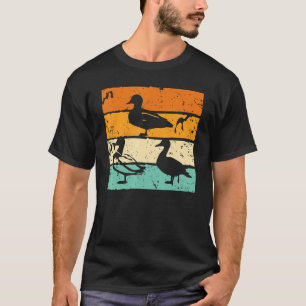 T-shirt Canard Rétro Canards Oie Oies Cygne Cygnes Oiseaux