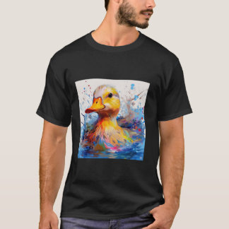 T-shirt canard rétro Pintail Canard Cute Canard Canard Aqu