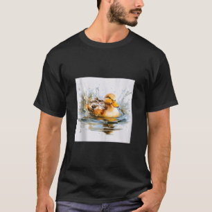 T-shirt canard rétro Pintail Canard Cute Canard Canard Aqu