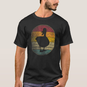 T-shirt Canard Soleil Rétro Vintage Oiseau Campagne Fe
