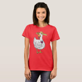 T-shirt Canard vin rouge (Devant entier)