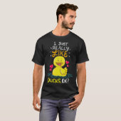 T-shirt Canards animaux noir labrador (Devant entier)