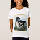 T-Shirt Canards colverts blancs et noirs nageant dans l'ea (Devant)