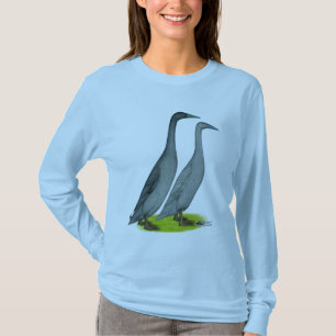 T-shirt Canards de coureur bleu