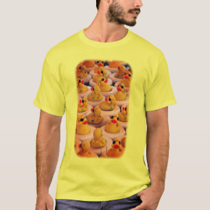 T-shirt Canards en caoutchouc jaunes amusants
