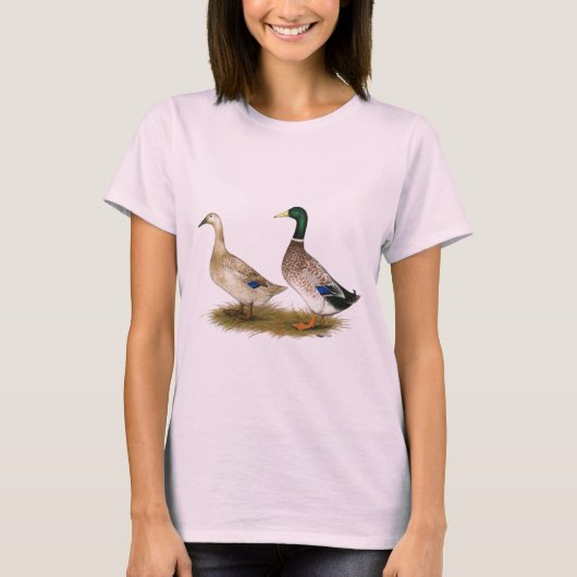 T-shirt Canards : Harlequin argenté de Gallois (Devant)