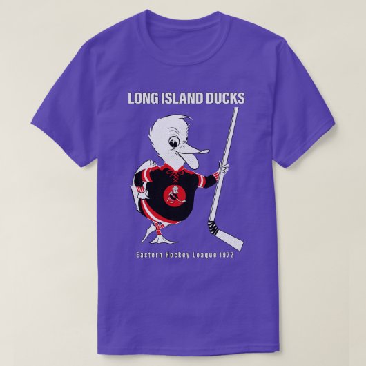 T-shirt Canards Long Island Défaits Hockey EHL 1972 (Design devant)