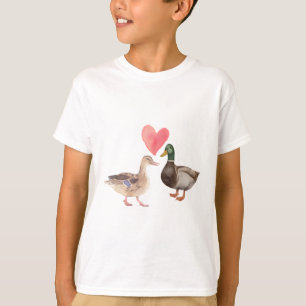T-shirt Canards mignons en inséparable