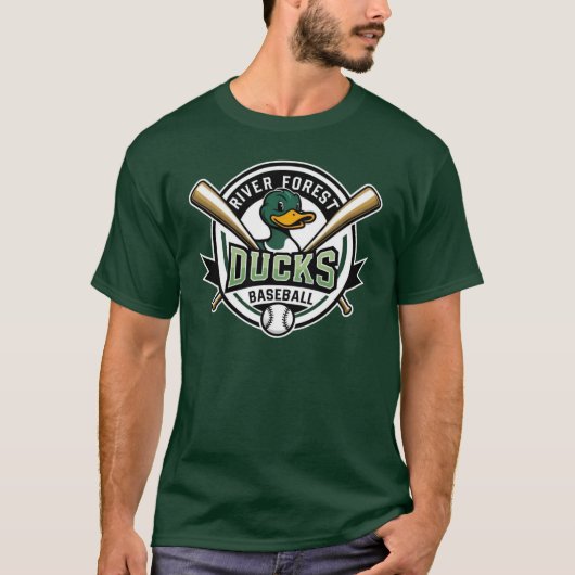 T-shirt Canards Verts Hommes (Devant)