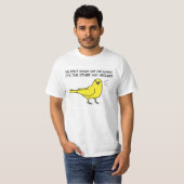 T-shirt Canari CONTRE l'alarme (Devant entier)