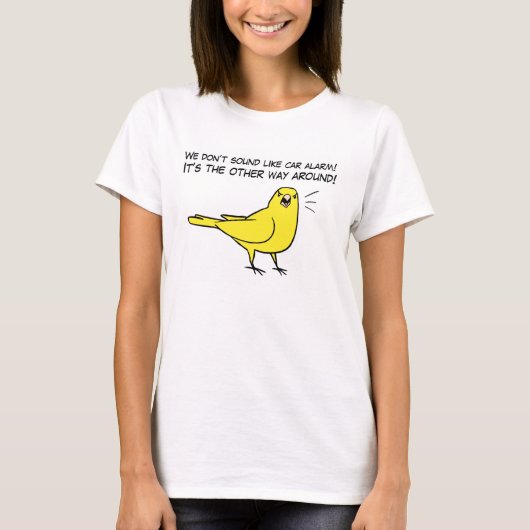 T-shirt Canari CONTRE l'alarme (Devant)
