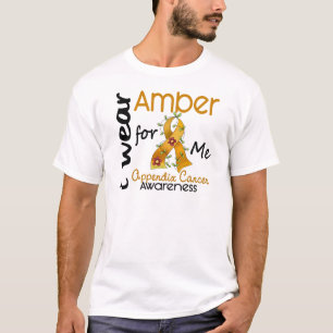 T-shirt Cancer d'annexe je porte l'ambre pour moi 43