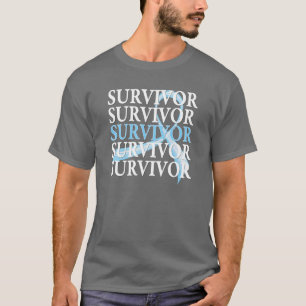 T-shirt Cancer de la prostate de collage de survivant