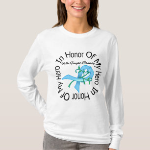 T-shirt Cancer De La Prostate En L'Honneur De Mon Héros