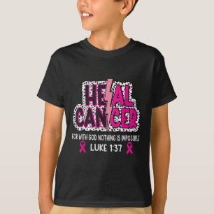 T-shirt Cancer de la santé Croire Dieu Chrétien Cancer du