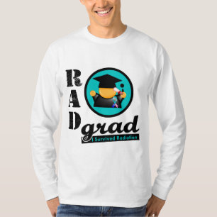 T-shirt CANCER DE LA THYROÏDE de diplômé de rayonnement