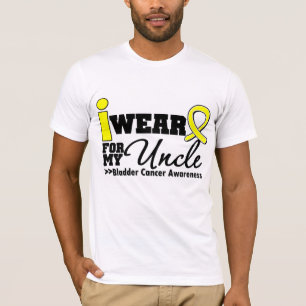 T-shirt Cancer De La Vague Je Porte Du Ruban Jaune Pour Mo