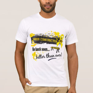 T-shirt Cancer de la vessie en construction