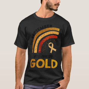 T-shirt Cancer de l'Enfance Arc En Septembre Nous Portons