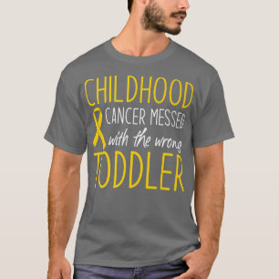 T-shirt Cancer de l'enfance embrouillé avec le faux Prix T