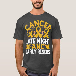 T-shirt Cancer de l'enfance Nuit tardive et lève tôt Yello