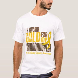 T-shirt Cancer d'enfance JE PORTE l'OR POUR MA