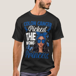 T-shirt Cancer du côlon a choisi les mauvaises princesses 