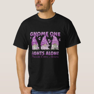 T-shirt Cancer du pancréas Gnome pourpre