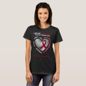 T-shirt Cancer du sang Fille Bourgogne Myélome multiple Aw (Devant entier)