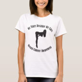 T-shirt Cancer du sein Awa de construction de force de (Devant)