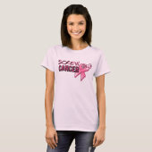 T-shirt Cancer du sein de vis (Devant entier)
