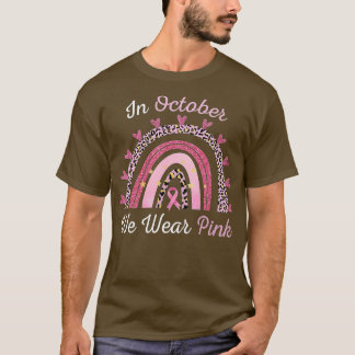 T-shirt Cancer Du Sein En Octobre Nous Portons La Pluie De