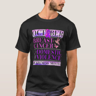 T-shirt Cancer Du Sein Et Sensibilisation À La Violence D