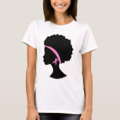 T-shirt Cancer du sein Femmes noires, Africain-Américain (Devant)