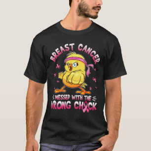 T-shirt Cancer Du Sein Gâché Avec Les Mauvais Chick Drôle