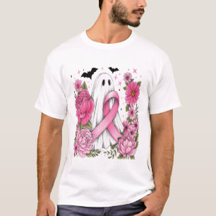 T-shirt Cancer du sein Halloween Fantôme Bohème