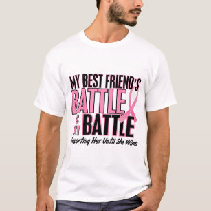 T-shirt Cancer du sein ma BATAILLE TROP 1 meilleur ami