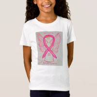Cancer du sein Pink Awareness Ribbon Angel Chemise