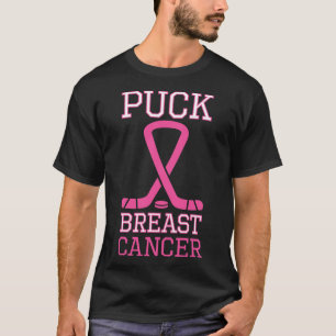 T-shirt Cancer du sein Pink Ribbon Ice Hockey journée du c