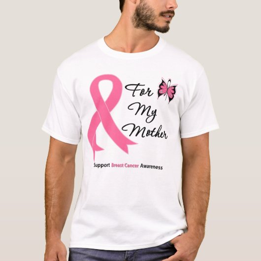T-shirt Cancer du sein pour ma mère (Devant)