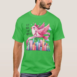 T-shirt Cancer du sein Sensibilisation aux oiseaux Sensibi