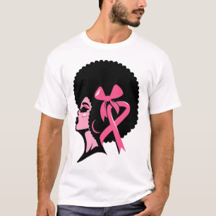T-shirt Cancer du sein Soutien des femmes afro-américaines