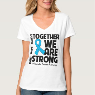 T-shirt Cancer du testicule ensemble nous sommes v2 forts