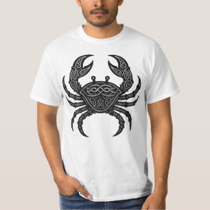 T-shirt Cancer — Encre Hantée Zodiaque Crabe