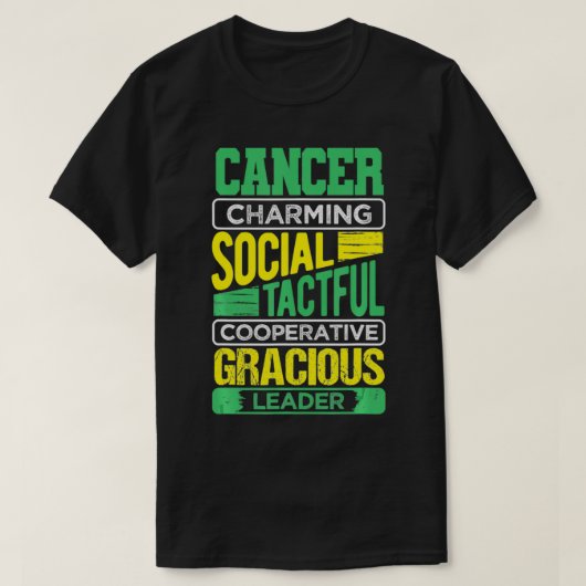 T-shirt Cancer Faits Anniversaire Cadeau Astrologie Horosc (Design devant)
