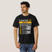 T-shirt Cancer Faits Zodiac Horoscope Drôle Astrologie Sta (Devant entier)