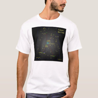 T-shirt Cancer la constellation de crabe